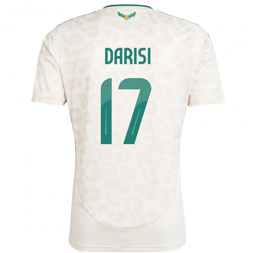 Danxen Dames Saoedi-Arabië Abdulkarim Darisi #17 Wit Uitshirt Uittenue 24-26 T-Shirt