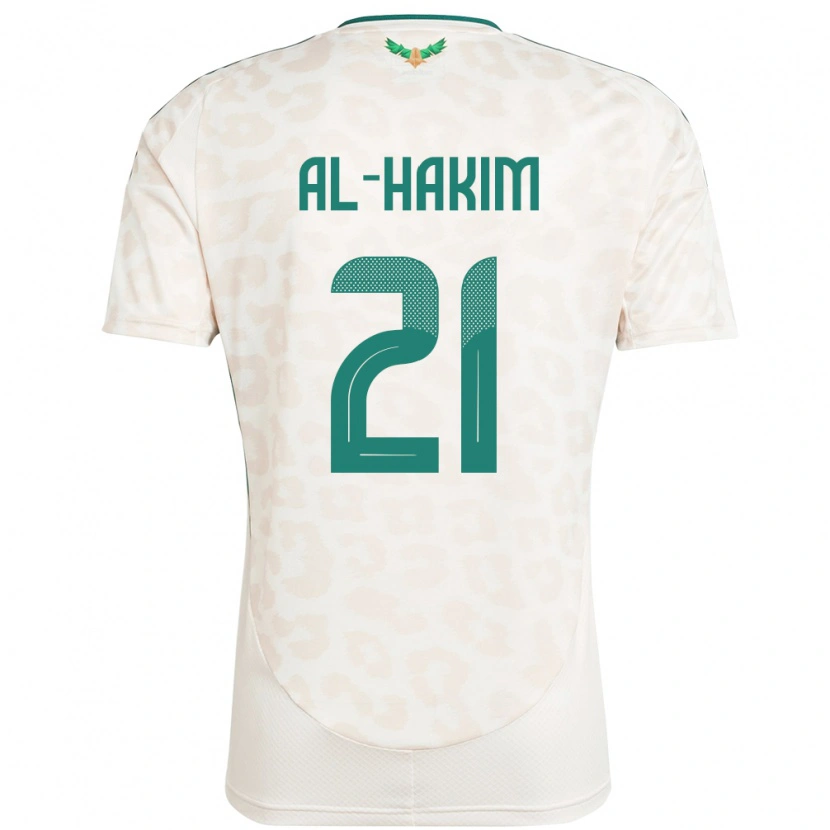 Danxen Dames Saoedi-Arabië Mohammed Al-Hakim #21 Wit Uitshirt Uittenue 24-26 T-Shirt