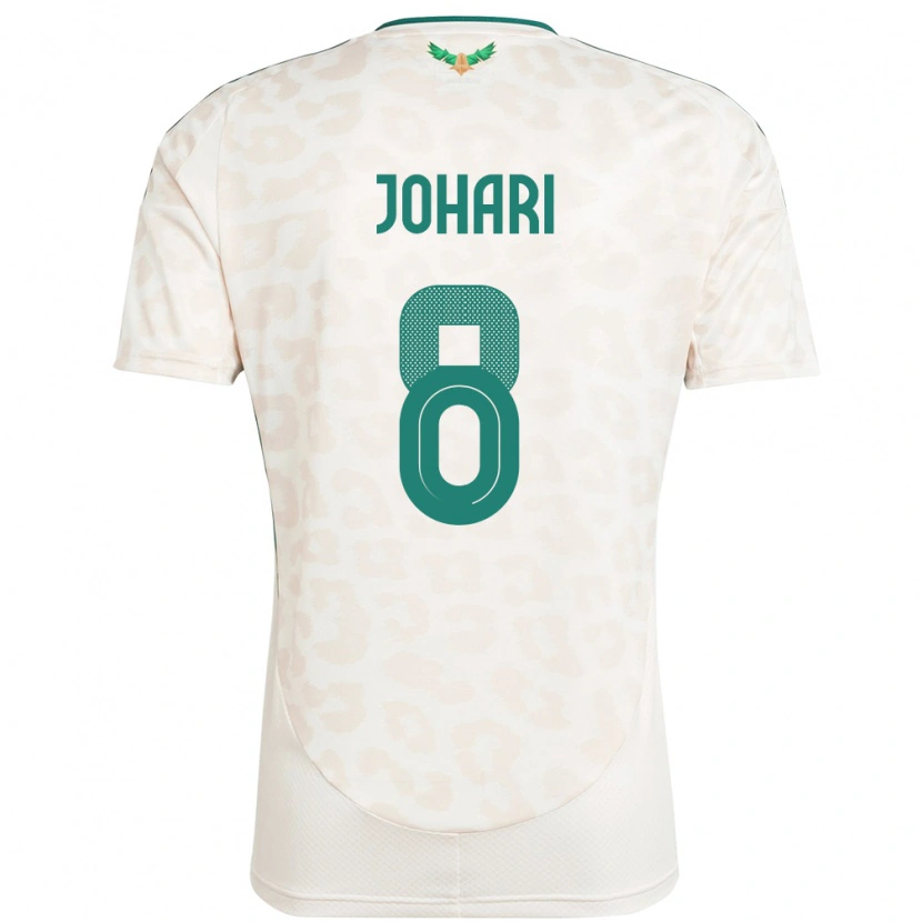 Danxen Dames Saoedi-Arabië Layan Johari #8 Wit Uitshirt Uittenue 24-26 T-Shirt