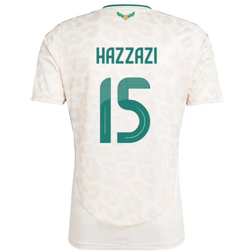 Danxen Dames Saoedi-Arabië Mohammed Hazzazi #15 Wit Uitshirt Uittenue 24-26 T-Shirt