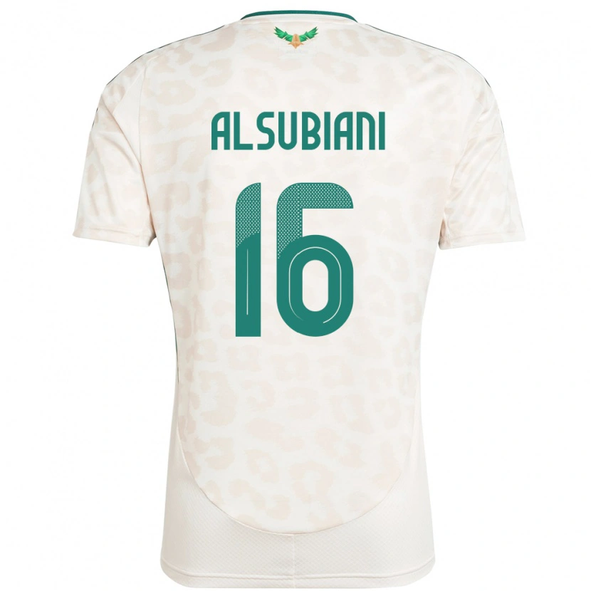Danxen Dames Saoedi-Arabië Faisal Alsubiani #16 Wit Uitshirt Uittenue 24-26 T-Shirt