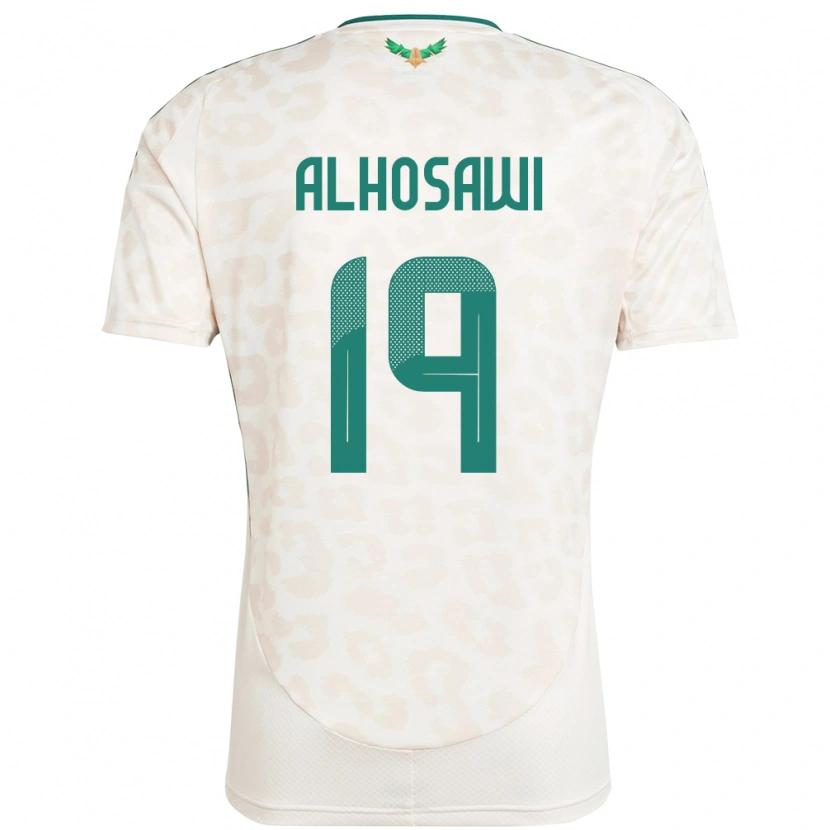 Danxen Dames Saoedi-Arabië Zakrei Alhosawi #19 Wit Uitshirt Uittenue 24-26 T-Shirt