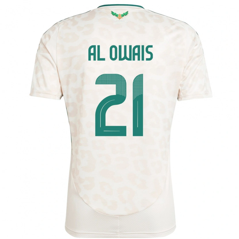 Danxen Dames Saoedi-Arabië Mohammed Al Owais #21 Wit Uitshirt Uittenue 24-26 T-Shirt