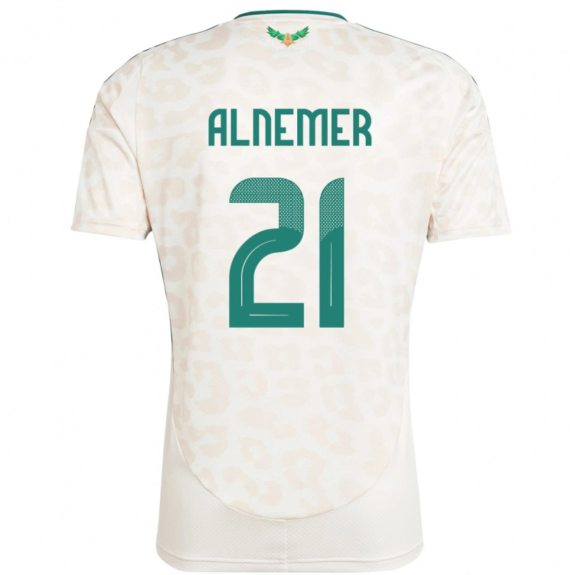 Danxen Dames Saoedi-Arabië Meshari Alnemer #21 Wit Uitshirt Uittenue 24-26 T-Shirt