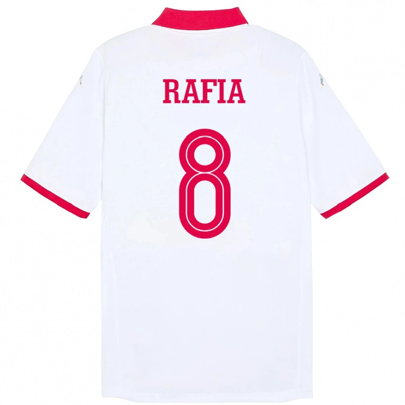 Danxen Dames Tunesië Hamza Rafia #8 Wit Uitshirt Uittenue 24-26 T-Shirt
