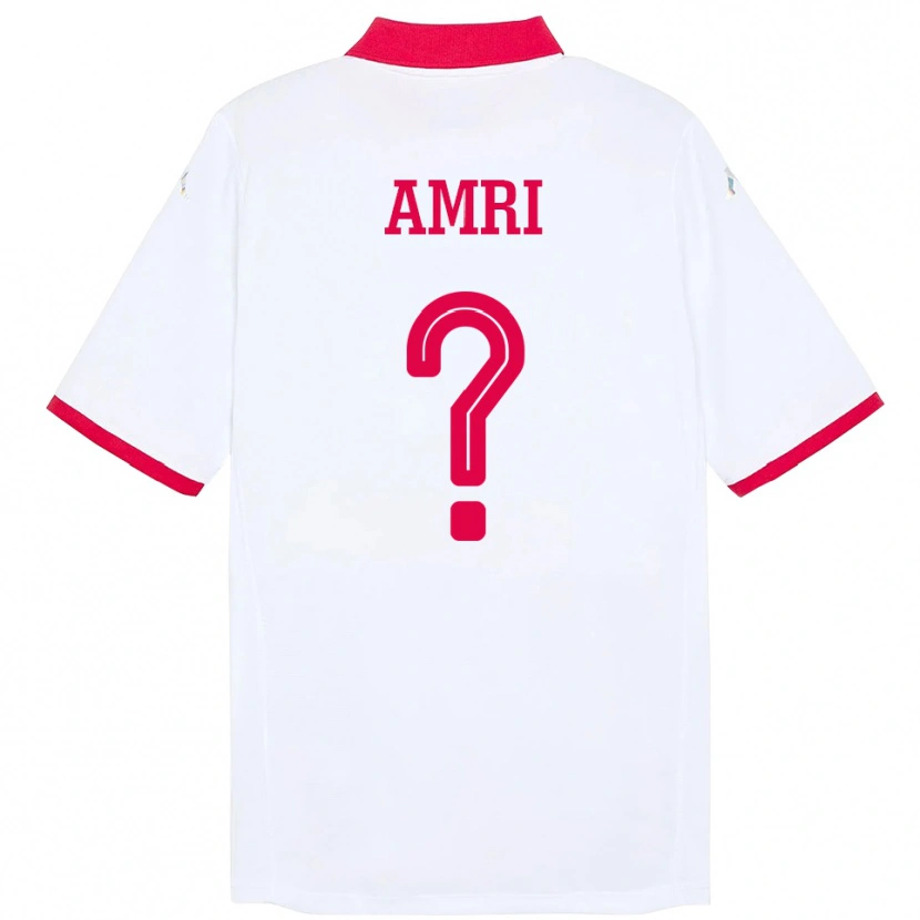 Danxen Dames Tunesië Abdallah Amri #0 Wit Uitshirt Uittenue 24-26 T-Shirt