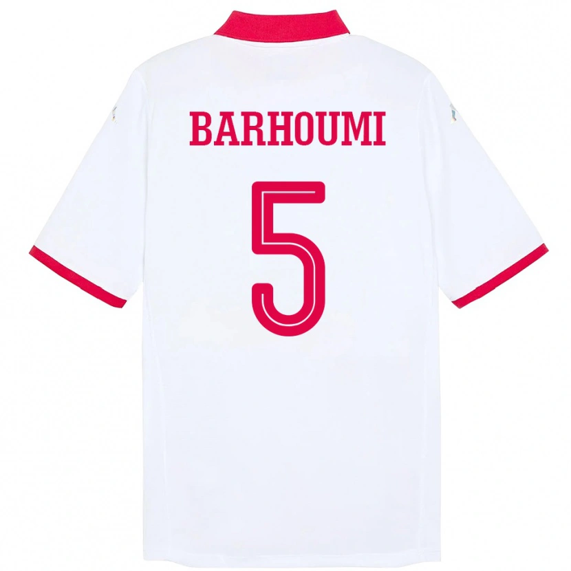Danxen Dames Tunesië Jasmina Barhoumi #5 Wit Uitshirt Uittenue 24-26 T-Shirt
