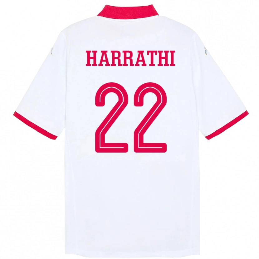 Danxen Dames Tunesië Najla Harrathi #22 Wit Uitshirt Uittenue 24-26 T-Shirt
