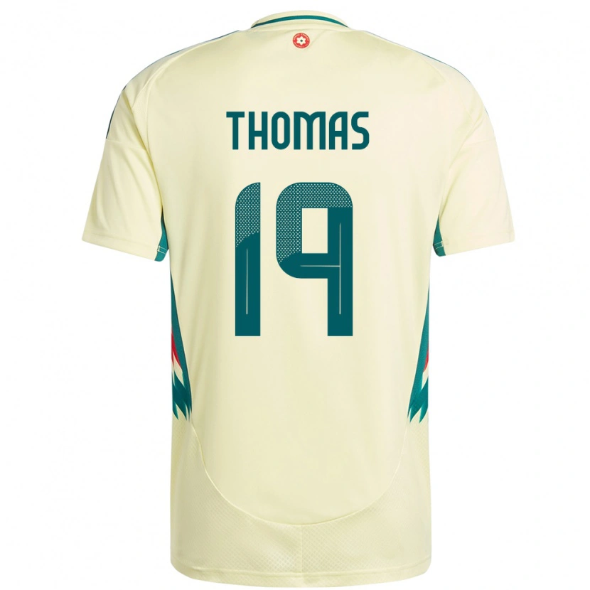 Danxen Dames Wales Sorba Thomas #19 Beige Geel Uitshirt Uittenue 24-26 T-Shirt