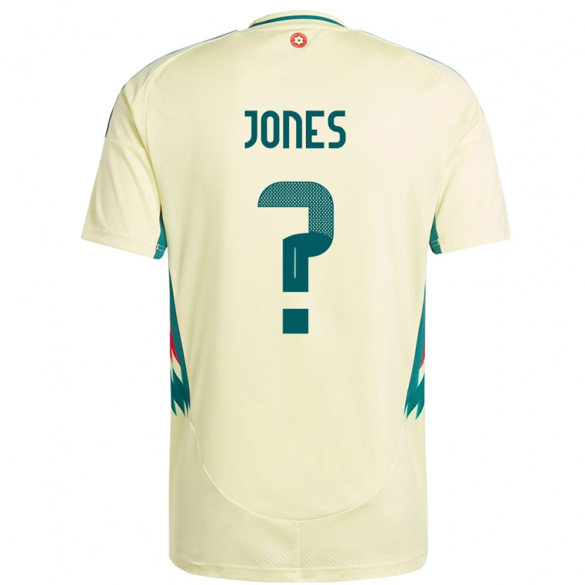Danxen Dames Wales Iestyn Jones #0 Beige Geel Uitshirt Uittenue 24-26 T-Shirt