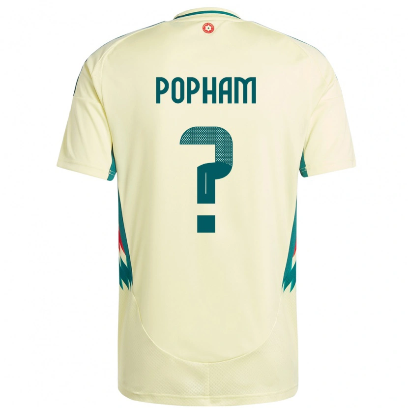 Danxen Dames Wales Brogan Popham #0 Beige Geel Uitshirt Uittenue 24-26 T-Shirt
