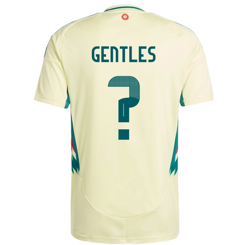 Danxen Dames Wales Josh Gentles #0 Beige Geel Uitshirt Uittenue 24-26 T-Shirt
