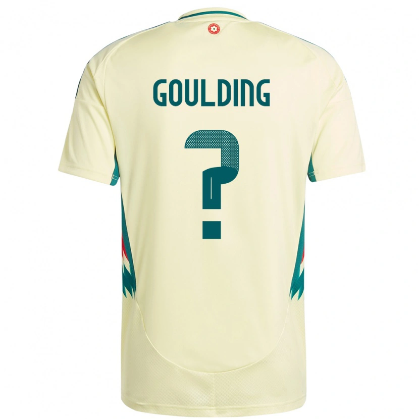 Danxen Dames Wales Dan Goulding #0 Beige Geel Uitshirt Uittenue 24-26 T-Shirt