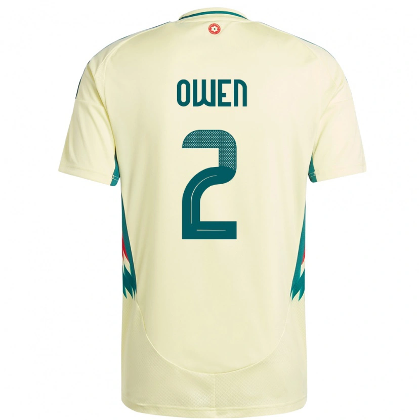 Danxen Dames Wales Kane Owen #2 Beige Geel Uitshirt Uittenue 24-26 T-Shirt