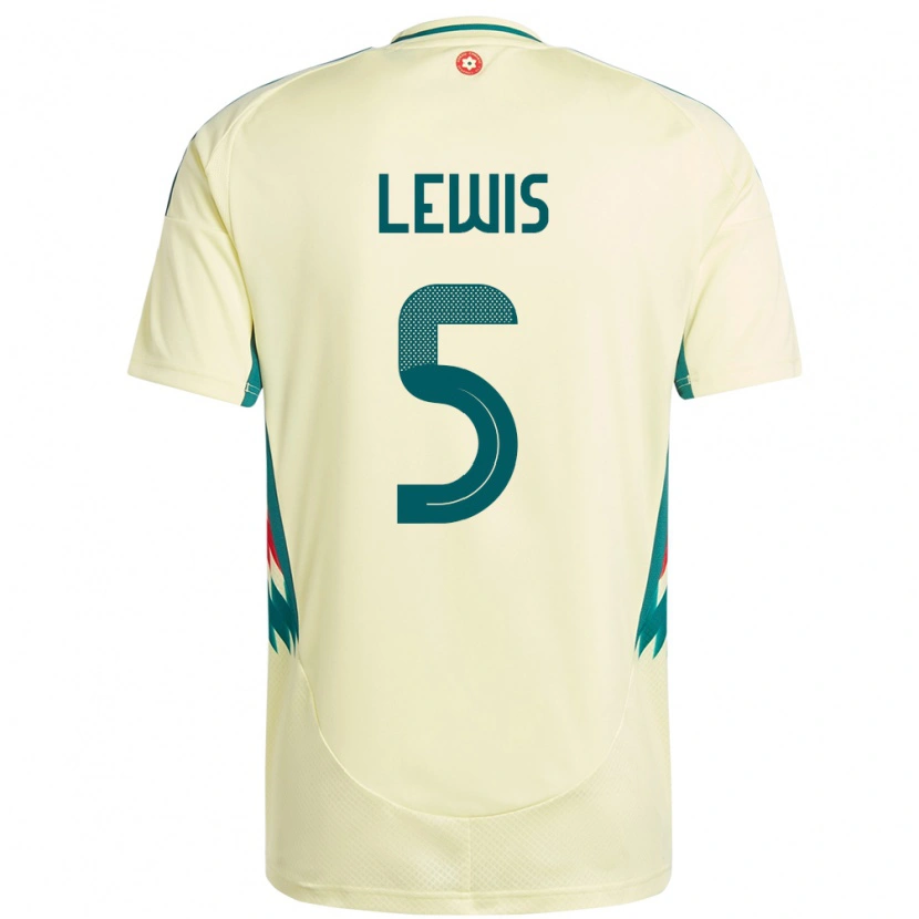 Danxen Dames Wales Emlyn Lewis #5 Beige Geel Uitshirt Uittenue 24-26 T-Shirt