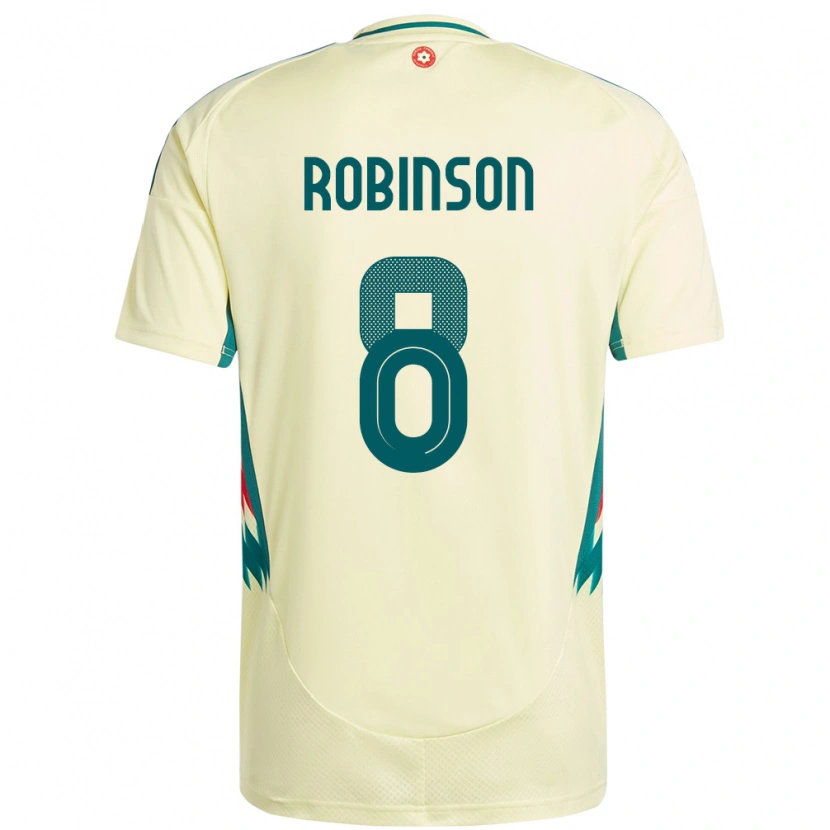 Danxen Dames Wales Milo Robinson #8 Beige Geel Uitshirt Uittenue 24-26 T-Shirt