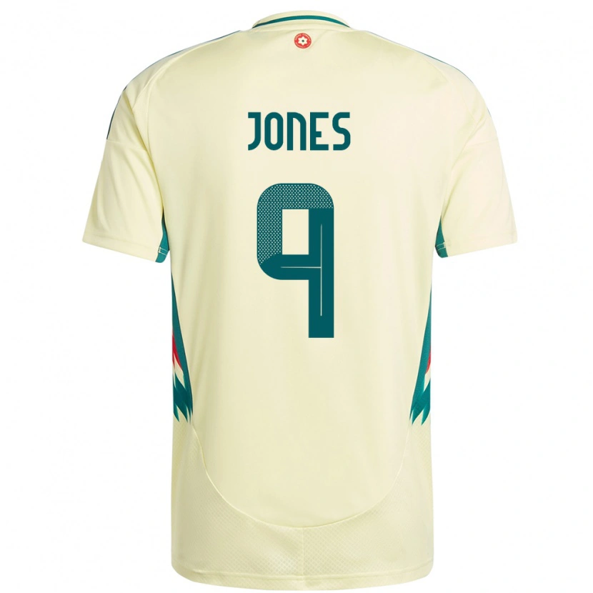 Danxen Dames Wales Sam Jones #9 Beige Geel Uitshirt Uittenue 24-26 T-Shirt