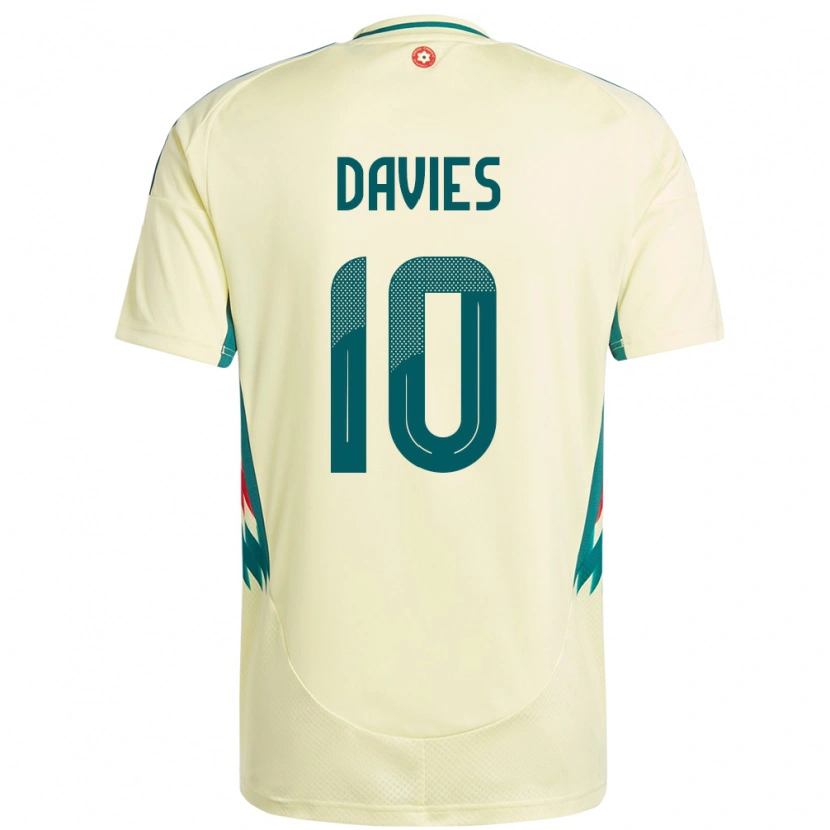 Danxen Dames Wales Jordan Davies #10 Beige Geel Uitshirt Uittenue 24-26 T-Shirt