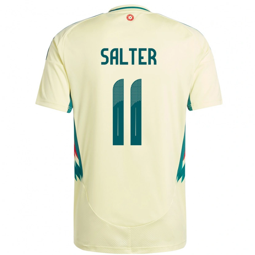 Danxen Dames Wales Oliver Salter #11 Beige Geel Uitshirt Uittenue 24-26 T-Shirt