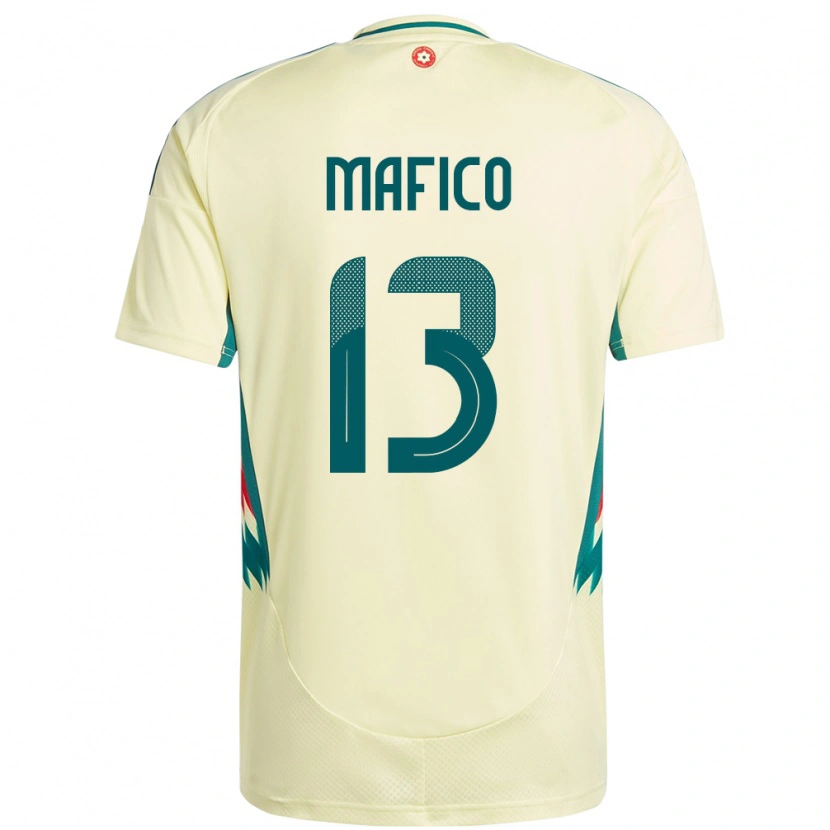 Danxen Dames Wales Dakarai Mafico #13 Beige Geel Uitshirt Uittenue 24-26 T-Shirt