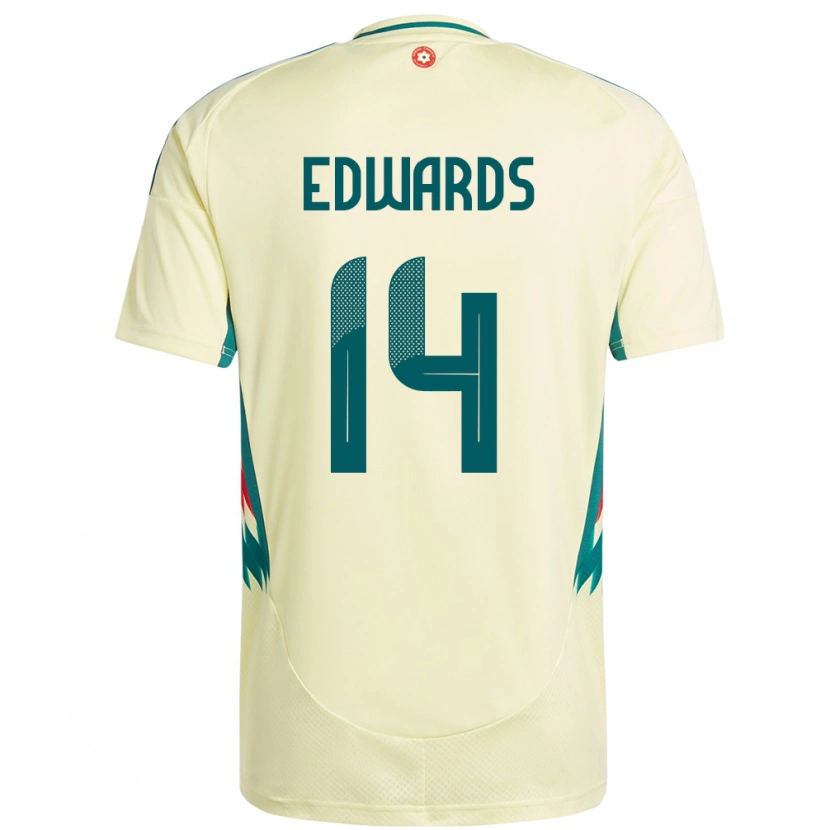 Danxen Dames Wales Noah Edwards #14 Beige Geel Uitshirt Uittenue 24-26 T-Shirt