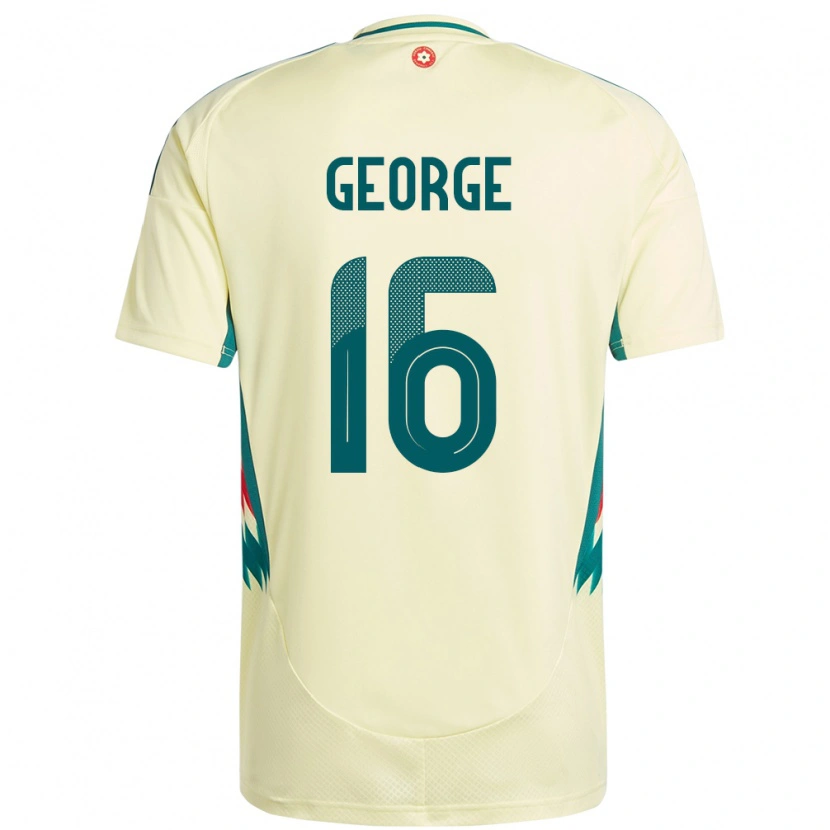 Danxen Dames Wales Trey George #16 Beige Geel Uitshirt Uittenue 24-26 T-Shirt