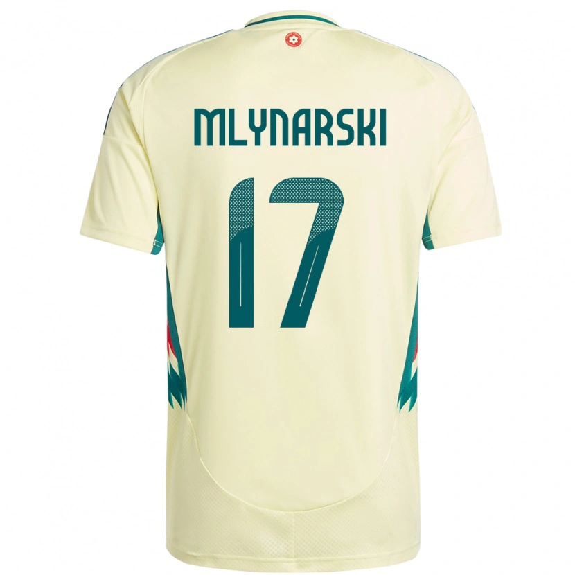 Danxen Dames Wales Patrick Mlynarski #17 Beige Geel Uitshirt Uittenue 24-26 T-Shirt