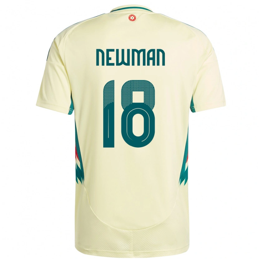 Danxen Dames Wales Oli Newman #18 Beige Geel Uitshirt Uittenue 24-26 T-Shirt