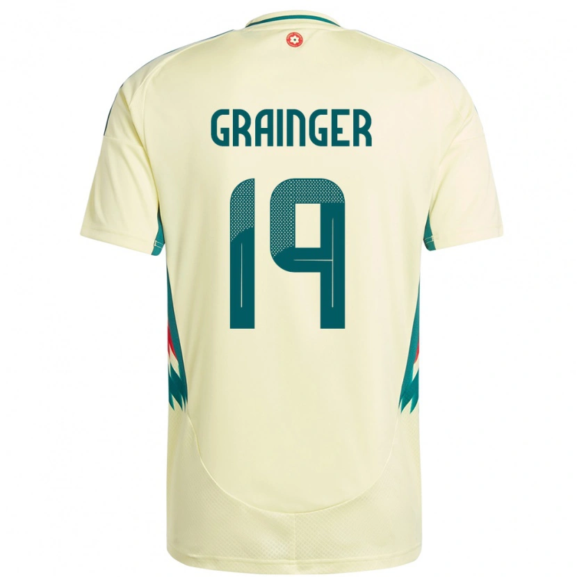Danxen Dames Wales William Grainger #19 Beige Geel Uitshirt Uittenue 24-26 T-Shirt