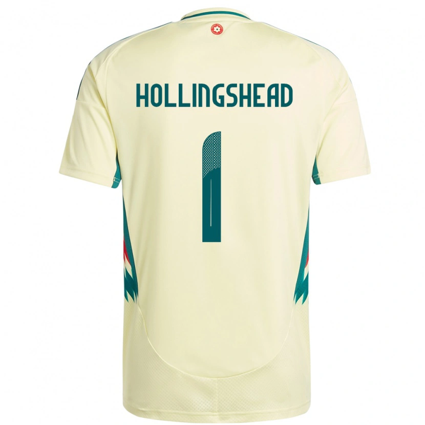 Danxen Dames Wales Ronnie Hollingshead #1 Beige Geel Uitshirt Uittenue 24-26 T-Shirt