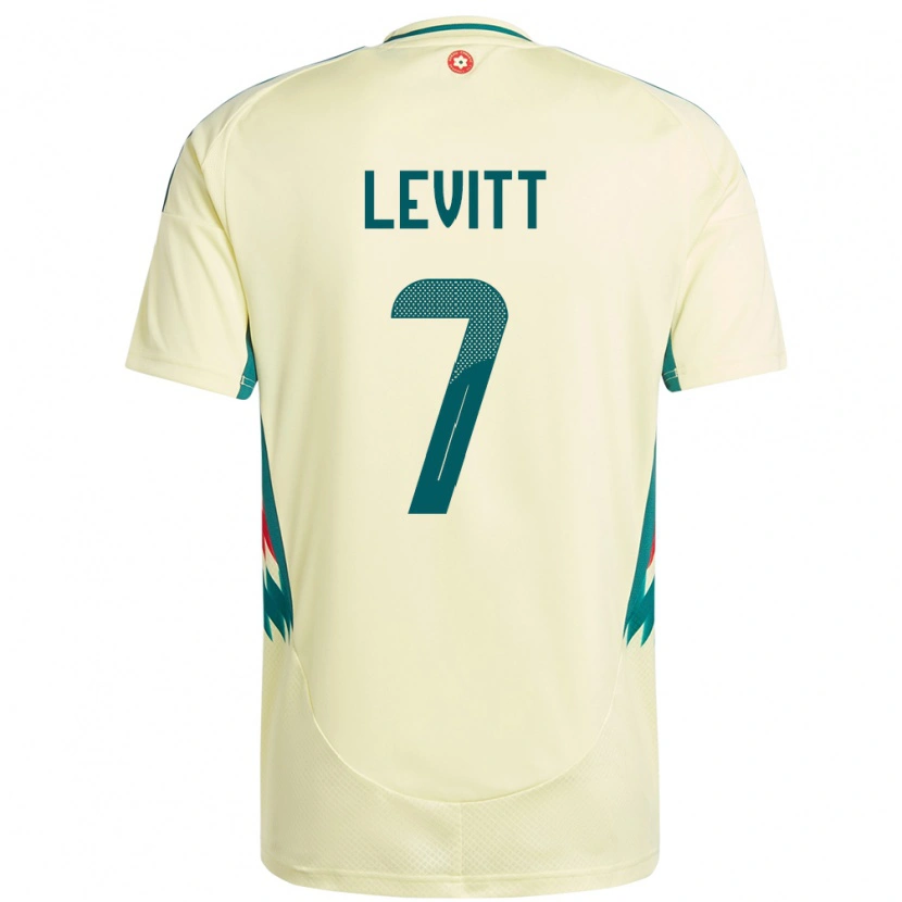 Danxen Dames Wales Dylan Levitt #7 Beige Geel Uitshirt Uittenue 24-26 T-Shirt