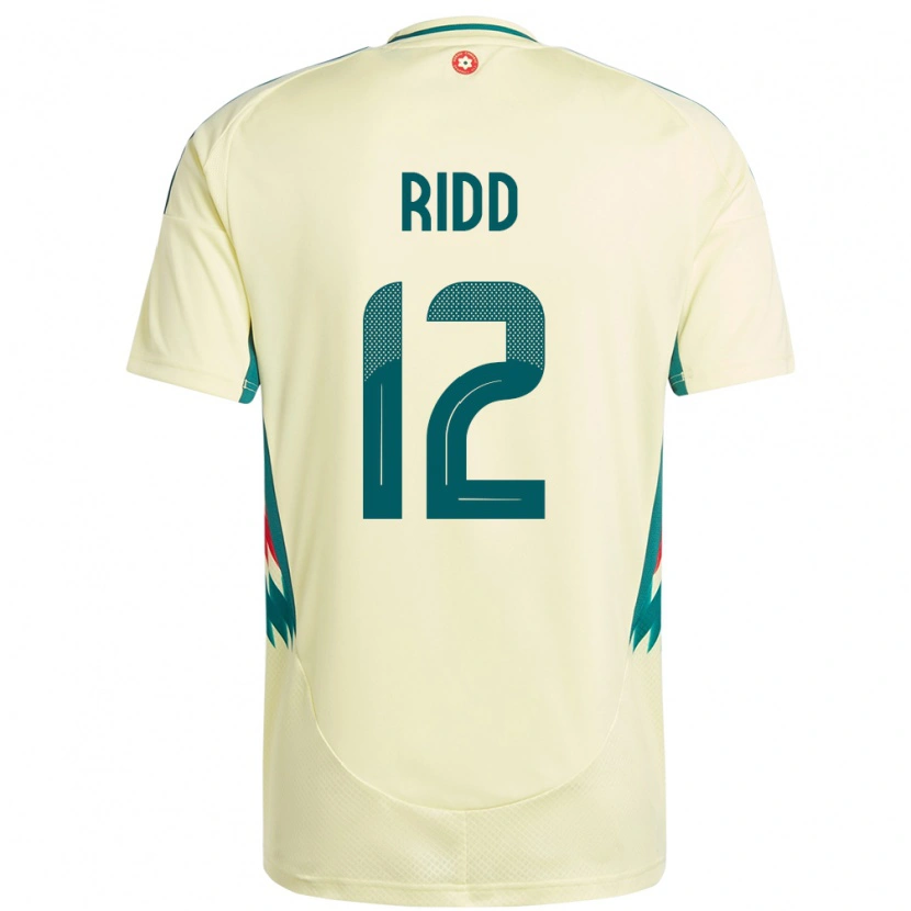 Danxen Dames Wales Lewis Ridd #12 Beige Geel Uitshirt Uittenue 24-26 T-Shirt