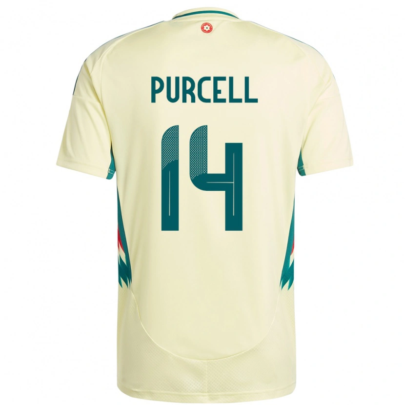 Danxen Dames Wales Benjamin Purcell #14 Beige Geel Uitshirt Uittenue 24-26 T-Shirt