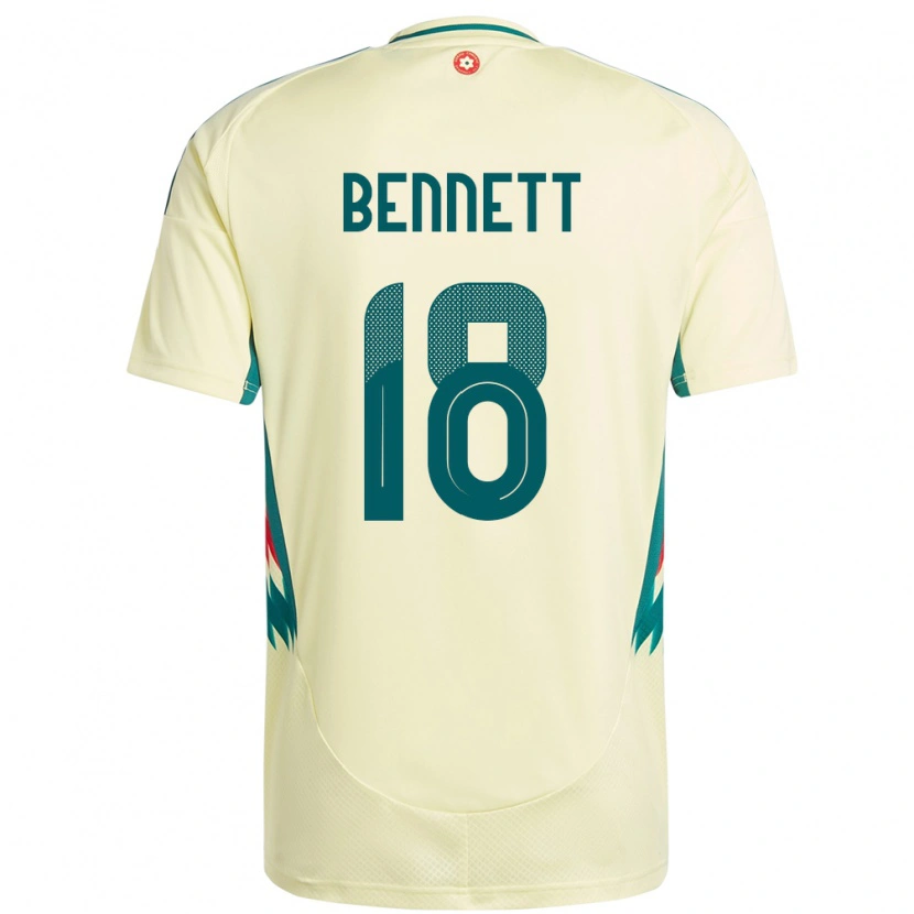 Danxen Dames Wales Murphy Bennett #18 Beige Geel Uitshirt Uittenue 24-26 T-Shirt
