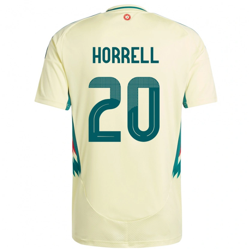 Danxen Dames Wales Grace Horrell #20 Beige Geel Uitshirt Uittenue 24-26 T-Shirt