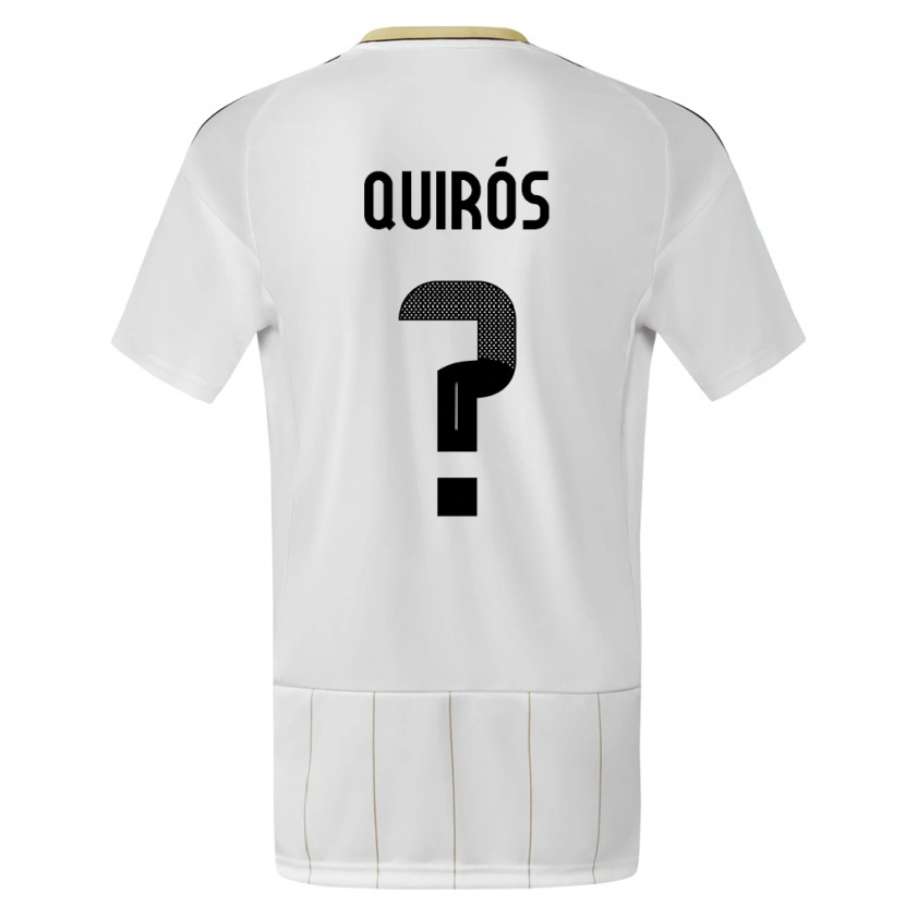 Danxen Dames Costa Rica Santiago Quirós #0 Wit Uitshirt Uittenue 24-26 T-Shirt