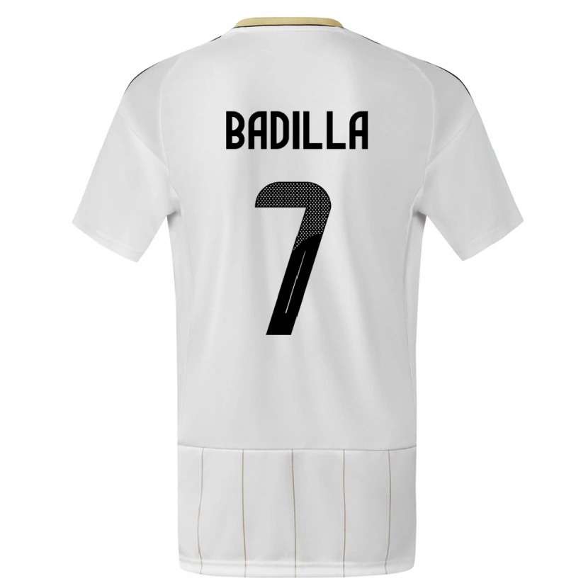 Danxen Dames Costa Rica Isaac Badilla #7 Wit Uitshirt Uittenue 24-26 T-Shirt