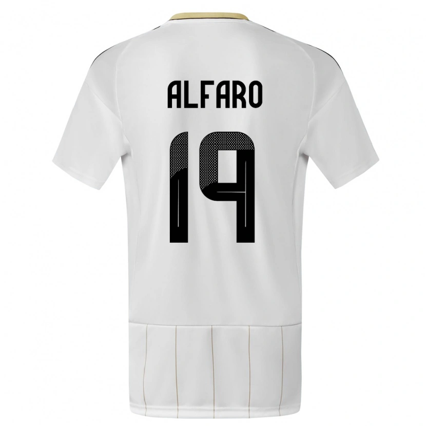 Danxen Dames Costa Rica Leonardo Alfaro #19 Wit Uitshirt Uittenue 24-26 T-Shirt