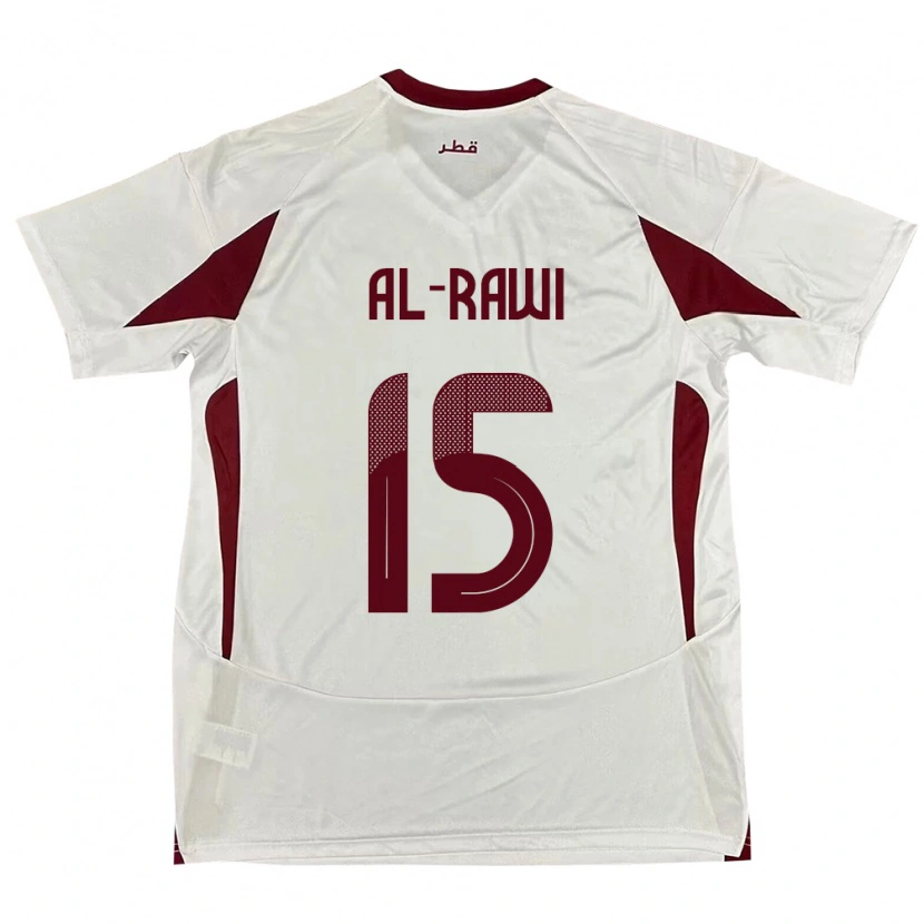 Danxen Dames Qatar Bassam Al-Rawi #15 Wit Uitshirt Uittenue 24-26 T-Shirt