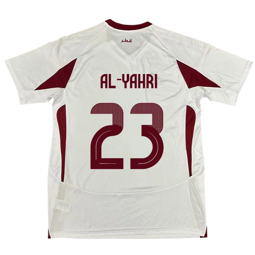 Danxen Dames Qatar Nawaf Al-Yahri #23 Wit Uitshirt Uittenue 24-26 T-Shirt