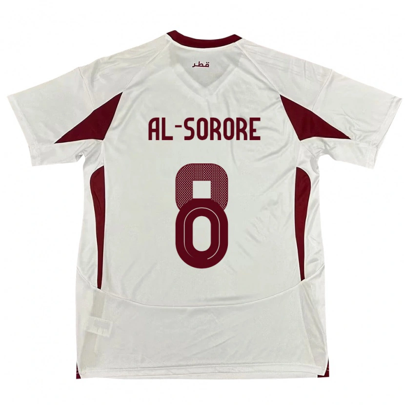 Danxen Dames Qatar Asma Al Sorore #8 Wit Uitshirt Uittenue 24-26 T-Shirt