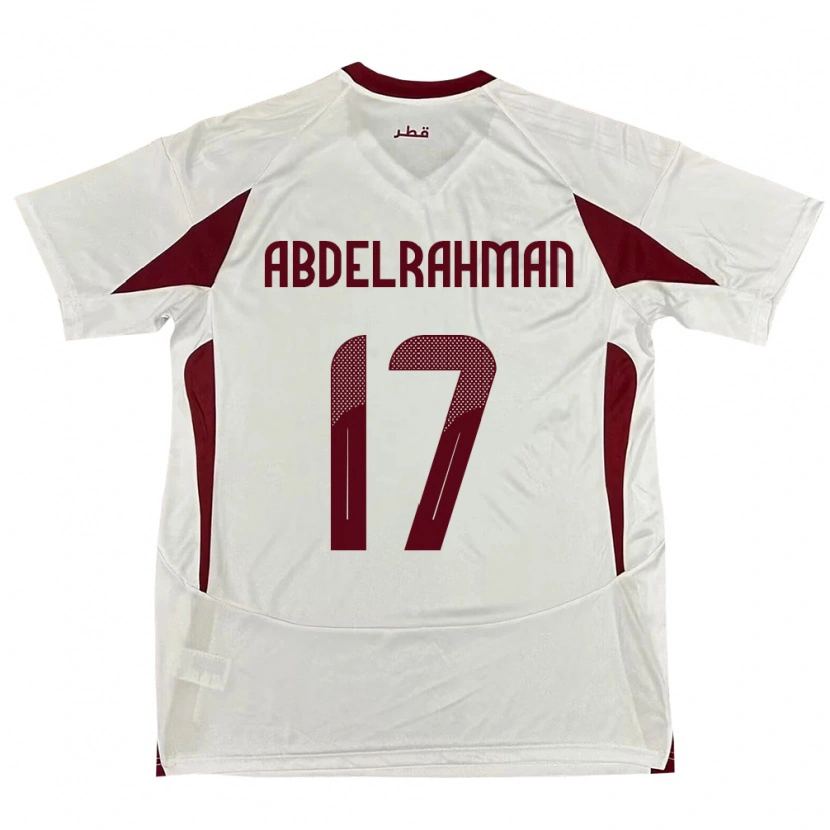 Danxen Dames Qatar Abdelrahman Fahmi Moustafa #17 Wit Uitshirt Uittenue 24-26 T-Shirt