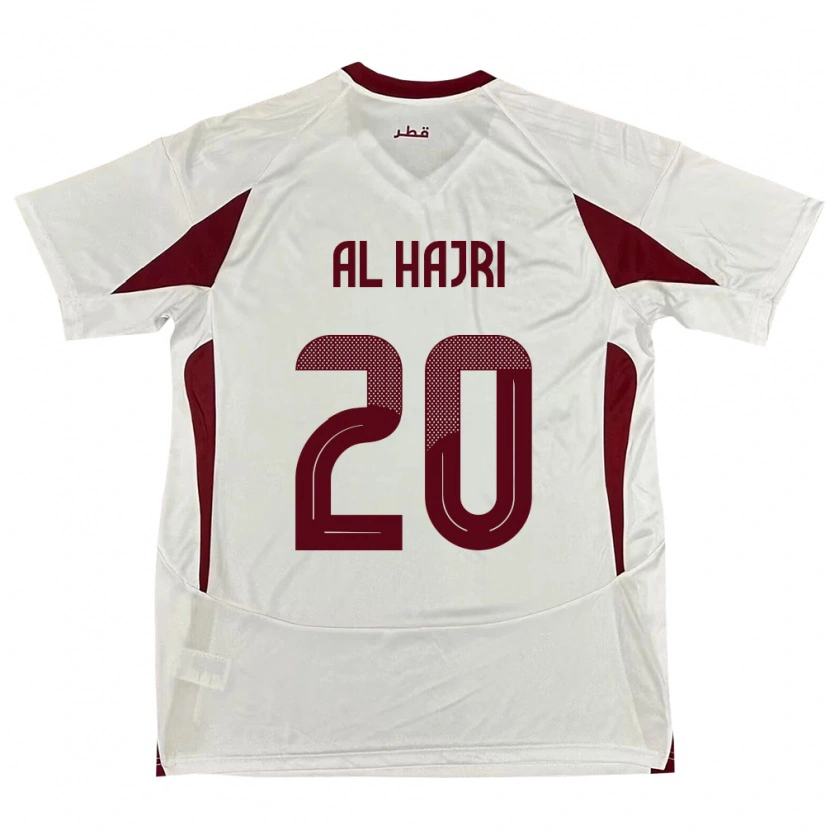 Danxen Dames Qatar Salem Al Hajri #20 Wit Uitshirt Uittenue 24-26 T-Shirt