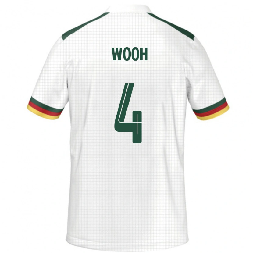 Danxen Dames Kameroen Christopher Wooh #4 Wit Uitshirt Uittenue 24-26 T-Shirt