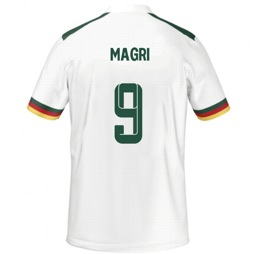 Danxen Dames Kameroen Frank Magri #9 Wit Uitshirt Uittenue 24-26 T-Shirt