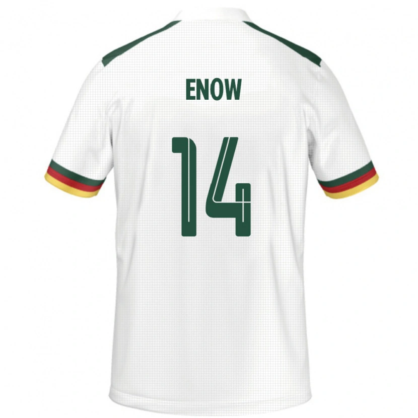 Danxen Dames Kameroen Boris Enow #14 Wit Uitshirt Uittenue 24-26 T-Shirt