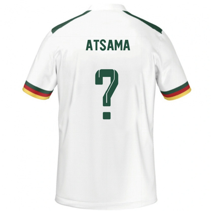 Danxen Dames Kameroen Franck Atsama #0 Wit Uitshirt Uittenue 24-26 T-Shirt