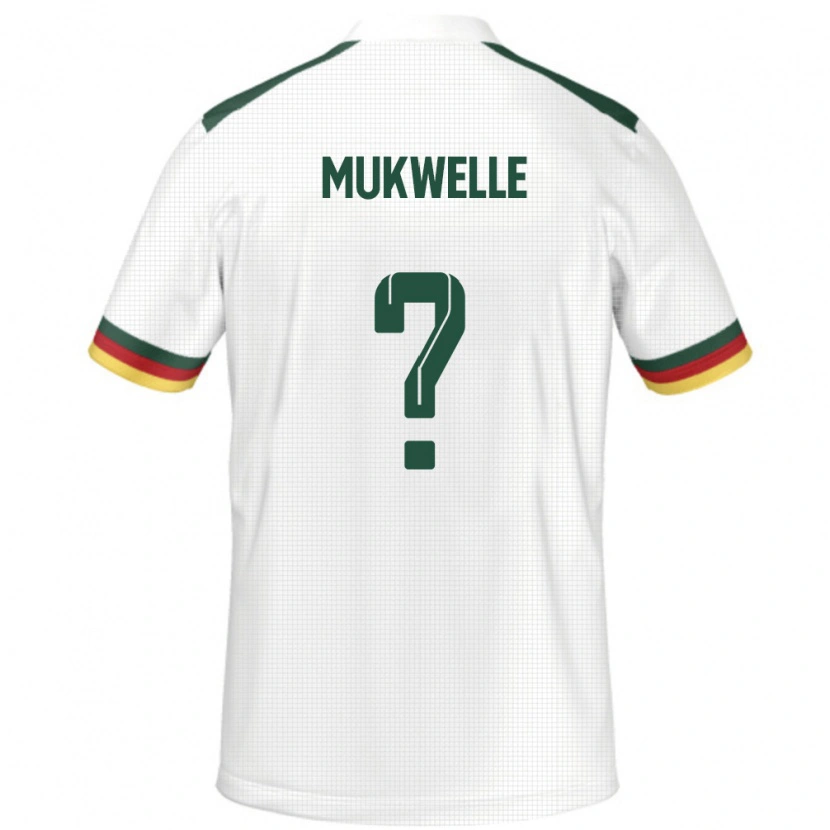 Danxen Dames Kameroen William Mukwelle #0 Wit Uitshirt Uittenue 24-26 T-Shirt