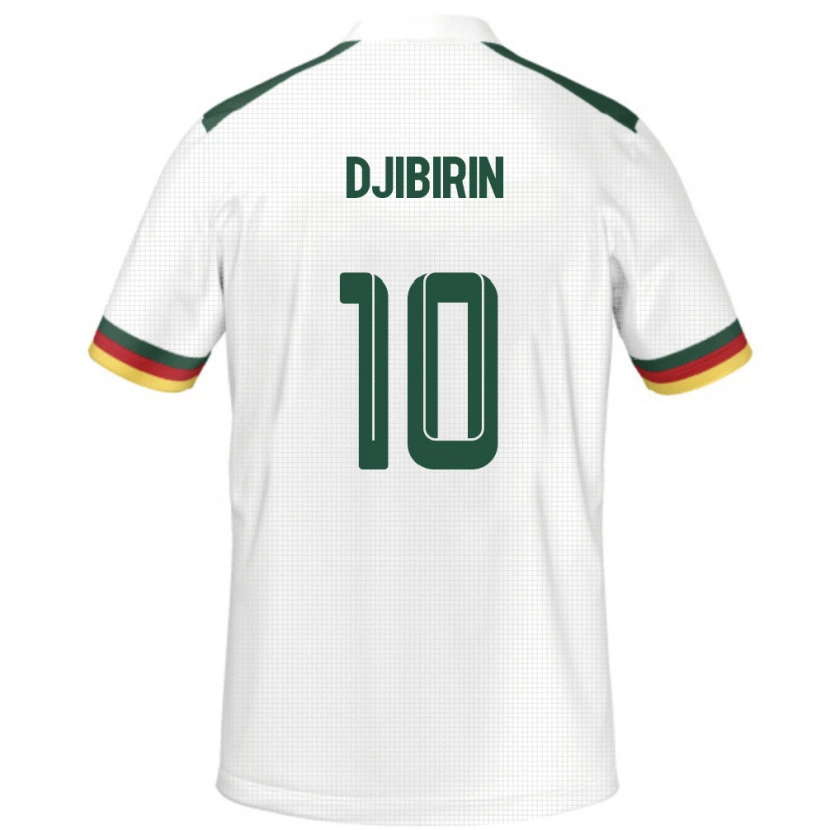 Danxen Dames Kameroen Harouna Djibirin #10 Wit Uitshirt Uittenue 24-26 T-Shirt