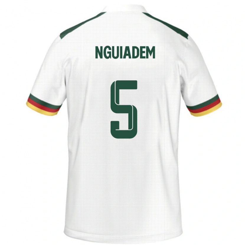 Danxen Dames Kameroen Annecy Nguiadem #5 Wit Uitshirt Uittenue 24-26 T-Shirt